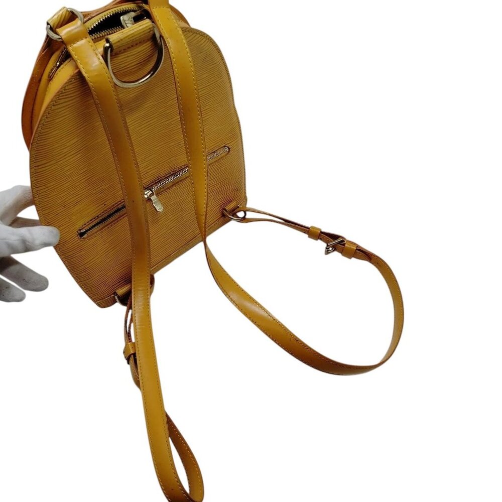 813312BF (L4) Louis Vuitton Backpack Bag Mabillon Yellow Epi Leather - Picture 3 of 9